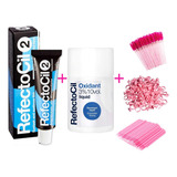 Kit Tinta Refectocil Tintura + Oxidante Sobrancelha Cílios