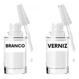 Kit Tinta Retoque Automotiva Placa Carro Moto Vans Branca