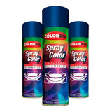 Kit Tinta Spray Automotivo Efeito Candy 3 Tubos Roda 300ml