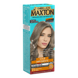 Kit Tinte Maxton Tintura Creme Tom 7.1 Louro Cinza Médio Para Cabelo