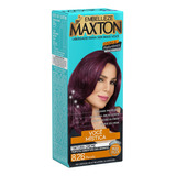 Kit Tinte Maxton Tintura Creme Tom 8.26 Marsala Para Cabelo