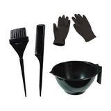 Kit Tintura Hidratação Cabelo Tigela, Pincel, Pente E Luvas