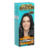 Kit Tintura Maxton Tintura Creme Tom 1.0 Preto Para Cabelo