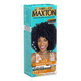 Kit Tintura Maxton Tintura Creme Tom 1.77 Preto Azulado Intenso Para Cabelo