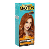 Kit Tintura Maxton Tintura Creme Tom 7.4 Loiro Médio Avermelhado Para Cabelo