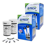 Kit Tiras Medição De Glicose Fita Teste G-tech Lite 100 Unid