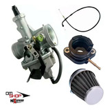 Kit Titan 150 Carburador Cabo Acelerador Filtro Ar Coletor 