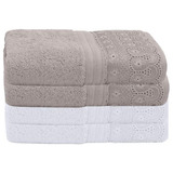 Kit Toalha De Mão Fio Egípcio Buettner 4pç Lavabo Renascença