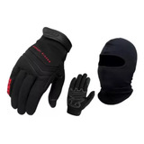 Kit Toca Ninja Balaclava+luva X11 Moto Impermeável P/frio