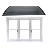 Kit Toldo 50x100cm Preto Fumê Para Portas Janelas Varanda 