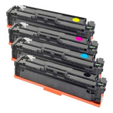 Kit Toner Compatível P/ M252dw M252 Laserjet Color M277dw Tinta Preto Ciano Magenta Amarelo