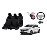 Kit Top Argo 17-24: Capas Couro + Volante + Chaveiro