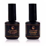 Kit Top Coat E Primer No Acid Pretinho Fengshangmei Poder 
