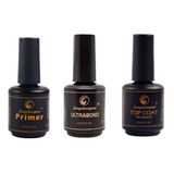Kit Top Coat Primer Ultrabond Pretinho Poder Fengshangmei..