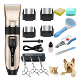 Kit Tosa Pet Maquina Tesouras Cortador Escovas Pelo E Banho
