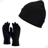 Kit Touca Gorro De Inverno Mais Luva Masculina E Feminina 
