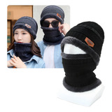 Kit Touca Gorro Inverno Forrada + Protetor Pescoço Balaclava