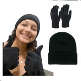 Kit Touca Luva De Frio Inverno Unissex Touca De Luxo