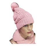 Kit Touca +cachecol Lindo De Tricot Lançamento Diversas Core