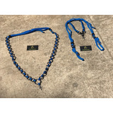 Kit Traia De Frente Azul Peitoral