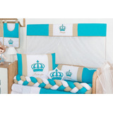 Kit Trança Imperial Tiffany Menino 10pç Almofada Brinde