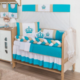 Kit Trança Imperial Tiffany Menino 10pç Almofada Brinde
