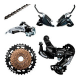 Kit Transmissão Shimano Tourney 14/34d 3x7 Velocidade Cambio