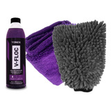 Kit Trato Shampoo V-floc Vonixx + Toalha E Luva Microfibra