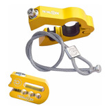 Kit Trava Disco Cadeado Manete Corrente Capacete Cabo