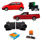 Kit Trava Elétrica Fox 2p Saveiro Tragial + Alarme Positron
