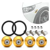Kit Trava Parachoque Anilha Quick Release Amarelo Rebaixado