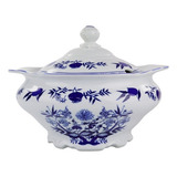Kit Travessas E Sopeira 6 Peças Porcelana Schmidt Cebolinha