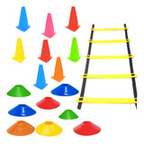 Kit Treinamento Escada Funcional E Cones