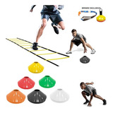 Kit Treinamento Funcional 23 Itens Cones, Escada Colorido