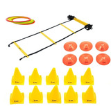 Kit Treinamento Funcional Escada Agilidade Cones Argolas