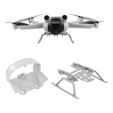 Kit Trem De Pouso E Presilha Trava Hélices Drone Mini 3 Pro