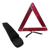 Kit Triângulo Automotivo Segurança Base Pesada Com Bolsa 
