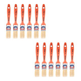 Kit Trincha Pincel 12 Pçs Pintura Parede E Madeira 1 Atlas