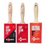 Kit Trinha Pincel Corte Reto Expert 3unid