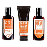 Kit Trio Light My Fire Shampoo Balm Condicionador Sobrebarba