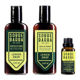 Kit Trio Sobrebarba - Shampoo Barba + Balm + Oleo Lemon Drop