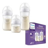 Kit Triplo Mamadeira Petala 3.0 125ml+260ml+330ml