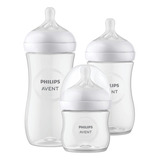 Kit Triplo Mamadeiras Pétala 3.0 125 260 330ml Philips Avent