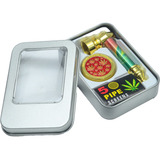 Kit Triturador Dichavador Com Pipe De Metal + Telinha