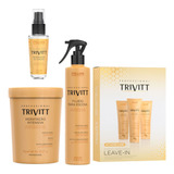 Kit Trivitt C/ Leaven + Máscara 1kg + Fluido + Rep Itallian