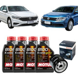Kit Troca De Oleo Motul 8100 5w40 + Filtro Vw Jetta Tsi 1.4