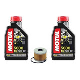 Kit Troca Óleo 2l Motul 5000 20w50+ Filtro Cb300 Xre300 