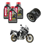 Kit Troca Óleo 3l Motul5000 10w30