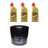 Kit Troca Oleo Castrol 10w50 Para Suzuki Gsx-r 600 1997+