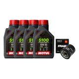Kit Troca Oleo E Filtro Triumph Tiger 800 Motul 5100 10w40